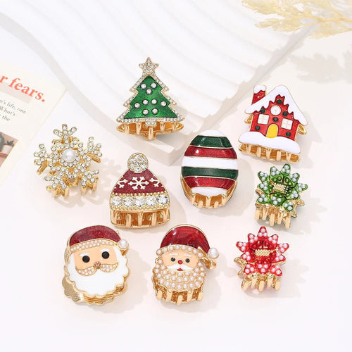 9 Piece mini Christmas Décor Clip - JollyGlow